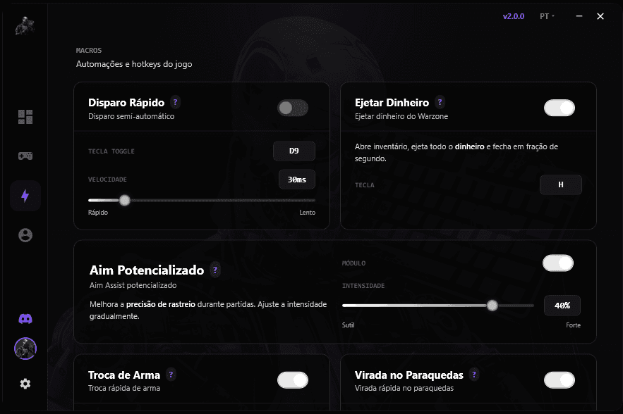 Configurações Avançadas